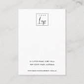 ヴィンテージグレーオールド新聞3スタッドイヤリングディスプレイ 名刺 (裏面)