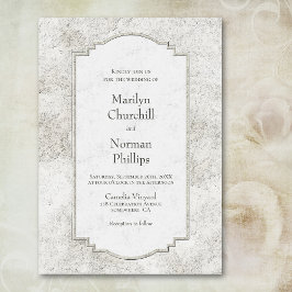 ヴィンテージグレーストーン結婚式招待状 招待状