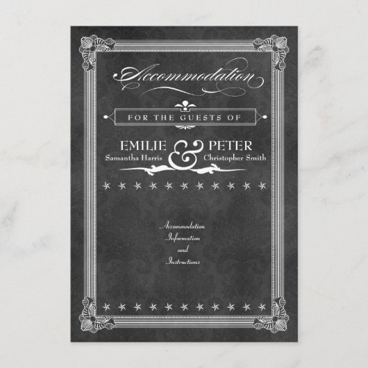 ヴィンテージグレーダマスクポスタースタイル宿泊施設 エンクロージャーカード (正面)