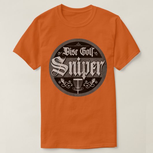 ヴィンテージグレーディスクゴルフスナイパー Tシャツ (デザイン正面)