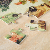 ヴィンテージグレートダネドッグイラストレーション ジグソーパズル (側面)