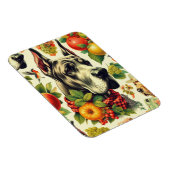 ヴィンテージグレートダネドッグイラストレーション マグネット (右側)