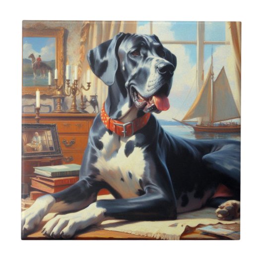 ヴィンテージグレート絵を描・ダン タイル (正面)