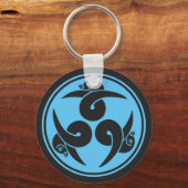 ヴィンテージグレーブルースリージェーズジャパンモンオリエンタル キーホルダー (正面)