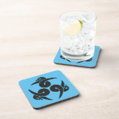 ヴィンテージグレーブルースリージェーズジャパンモンオリエンタル コースター (右側)