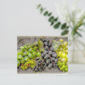 ヴィンテージグレープデジタルアートはがき ポストカード (スタンド正面)