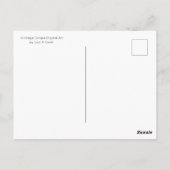 ヴィンテージグレープデジタルアートはがき ポストカード (裏面)