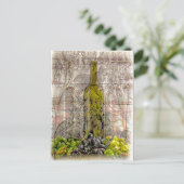 ヴィンテージグレープデジタルアートはがき ポストカード (スタンド正面)