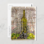 ヴィンテージグレープデジタルアートはがき ポストカード (正面/裏面)