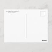 ヴィンテージグレープデジタルアートはがき ポストカード (裏面)