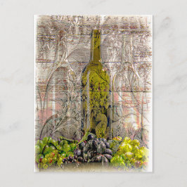 ヴィンテージグレープデジタルアートはがき ポストカード