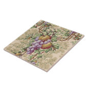 ヴィンテージグレープフィン&フルーツガーデントレリスパターン タイル (側面)