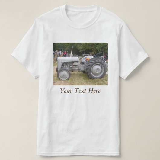 ヴィンテージグレーマッシーファージェジストトラクター写真 Tシャツ (デザイン正面)