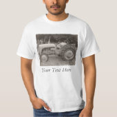 ヴィンテージグレーマッシーファージェジストトラクター写真 Tシャツ (正面)