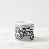 ヴィンテージグレーマッシーファージソントラクタージャイアントコーヒー エスプレッソカップ (正面)