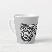 ヴィンテージグレーマッシーファージソントラクタージャイアントコーヒー カフェラテマグ (左アングル)