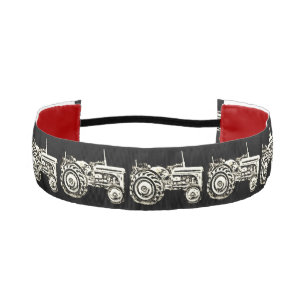 ヴィンテージグレーマッシーファージゾントラクター アスレチックヘッドバンド