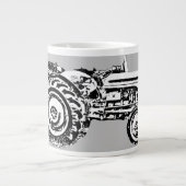 ヴィンテージグレーマッシーファージゾントラクター ジャンボコーヒーマグカップ (正面)