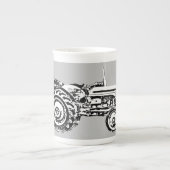 ヴィンテージグレーマッシーファージゾントラクター ボーンチャイナマグカップ (正面)