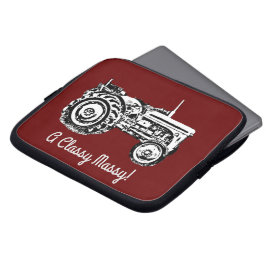 ヴィンテージグレーマッシーファージゾントラクター ラップトップスリーブ