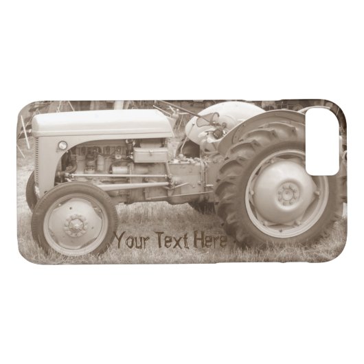 ヴィンテージグレーマッシーファージゾントラクター Case-Mate iPhoneケース (裏面(横))