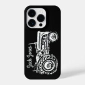 ヴィンテージグレーマッシーファージゾントラクター iPhoneケース (裏面)