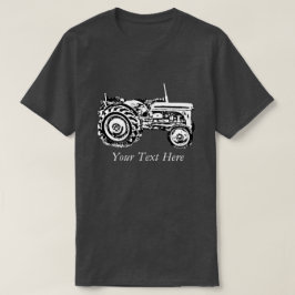 ヴィンテージグレーマッシーファーディソントラクター写真Tシャツ Tシャツ