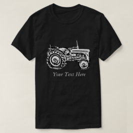 ヴィンテージグレーマッシーファーディソントラクター写真Tシャツ Tシャツ