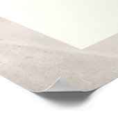 ヴィンテージグレーラマダンムバラクアラビア書道 ポスター (角)