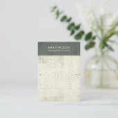 ヴィンテージグレー古新聞ネックレスバンドディスプレイB 名刺 (スタンド正面)