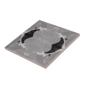 ヴィンテージグレー白黒アールヌーボー タイル (側面)