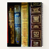 ヴィンテージグローブと書籍 ノートブック (裏面)