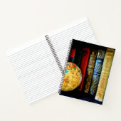 ヴィンテージグローブと書籍 ノートブック (内部)