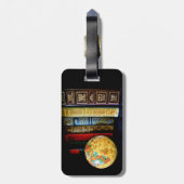 ヴィンテージグローブと書籍 ラゲッジタグ (裏面縦)