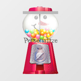 ヴィンテージグンボールマシン雪だるまスノースグローブ ウィンドウサイン