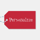 ヴィンテージグンボールマシン雪だるまスノースグローブ ギフトタグ (裏面横)