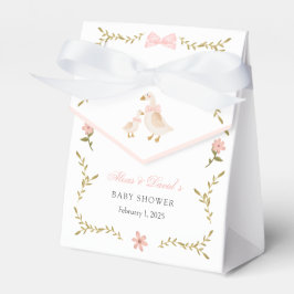 ヴィンテージグースフローラベビーシャワー フェイバーボックス