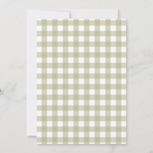 ヴィンテージグース間抜けベイビーシャワー 招待状 (裏面)