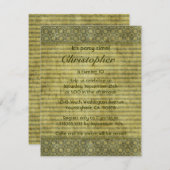 ヴィンテージグ動揺してリーン誕生日パーティーの招待 招待状 (正面/裏面)