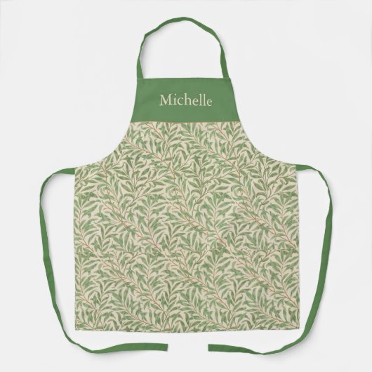 ヴィンテージグ離れリームMorrisウィローバウ エプロン (正面)