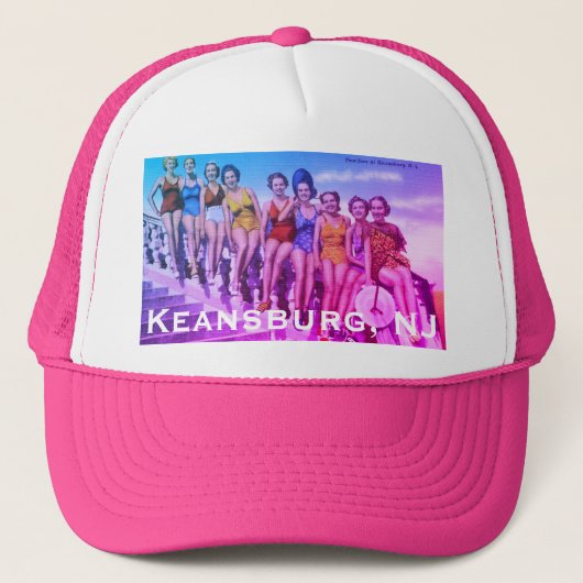 ヴィンテージケアンズバーグNJビーチシーン – ジャージーショア キャップ (正面)