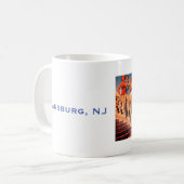 ヴィンテージケアンズバーグNJビーチシーン – ジャージーショア コーヒーマグカップ (正面左)
