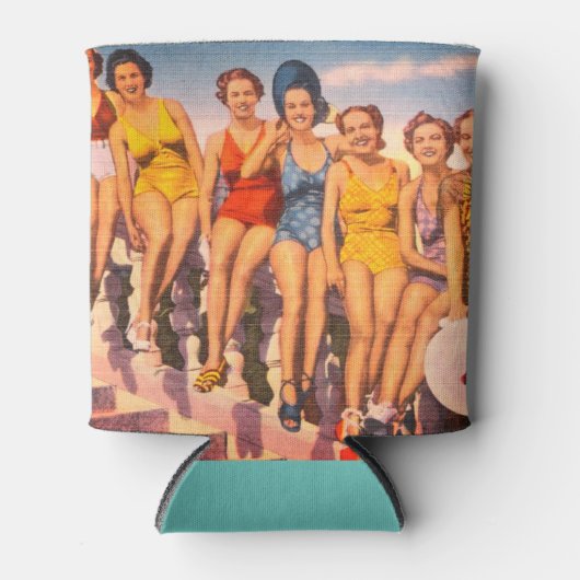 ヴィンテージケアンズバーグNJビーチシーン – ジャージーショア 缶クーラー (正面)