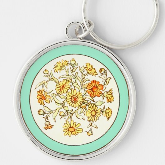 ヴィンテージケイトグリーンアウェイブックイラストレーション キーホルダー (正面)