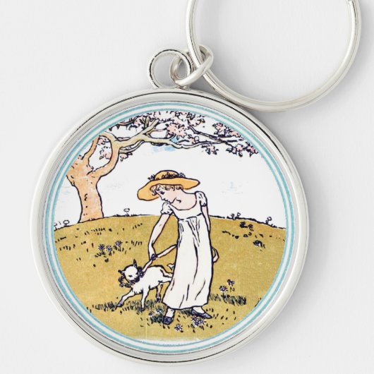 ヴィンテージケイトグリーンアウェイブックイラストレーション キーホルダー (正面)