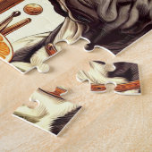 ヴィンテージケインコルソイラストレーション ジグソーパズル (側面)