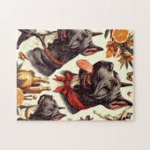 ヴィンテージケインコルソイラストレーション ジグソーパズル (横)