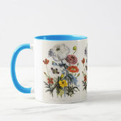ヴィンテージケシの花ビクトリアン園 マグカップ (左)