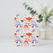 ヴィンテージケシの花 案内ポストカード (スタンド正面)