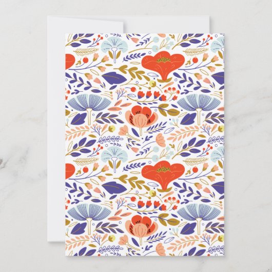 ヴィンテージケシの花 案内状 (正面)